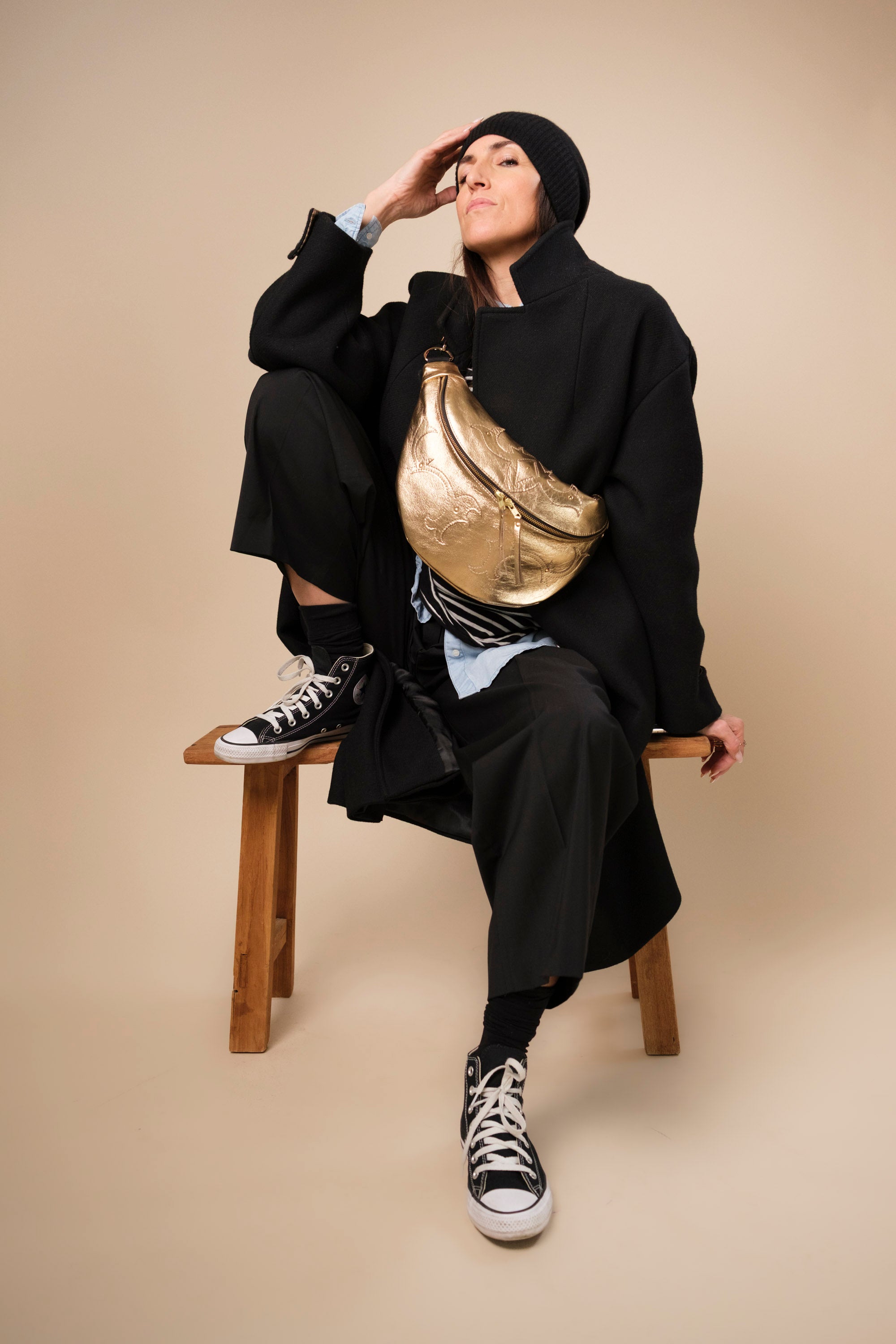 Banane Calamity Cuir Lisse 24K