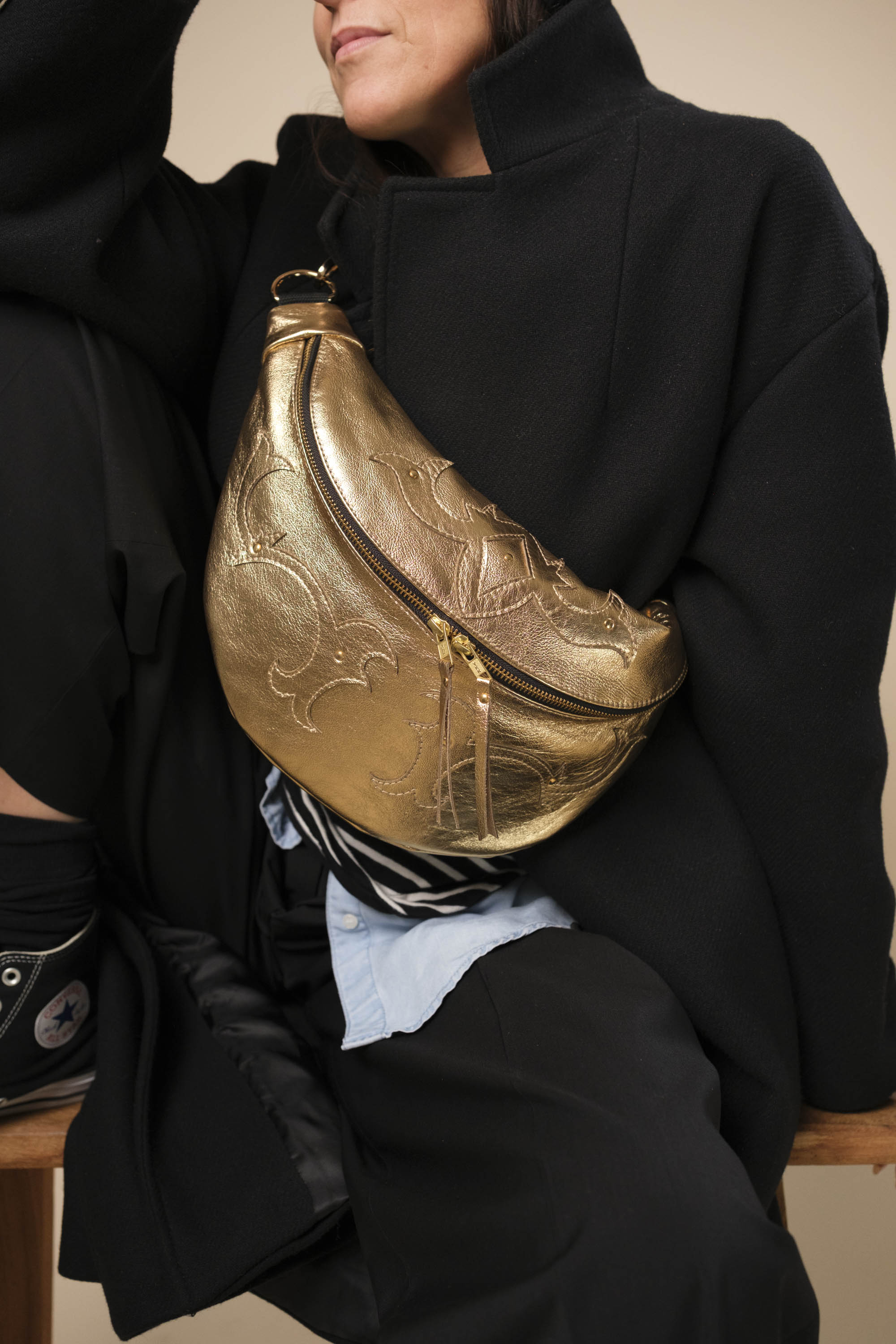 Banane Calamity Cuir Lisse 24K