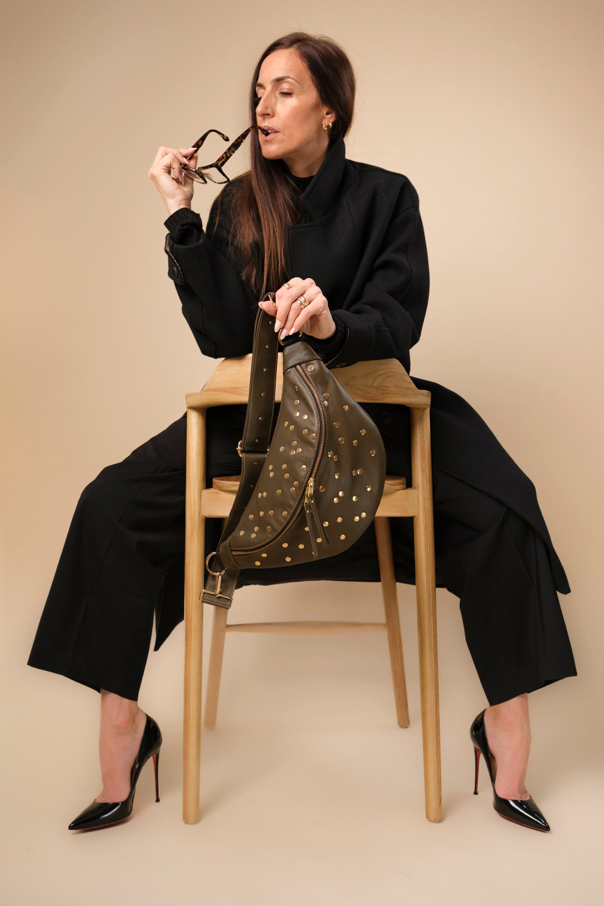 Banane Dotty Cuir Lisse Camo