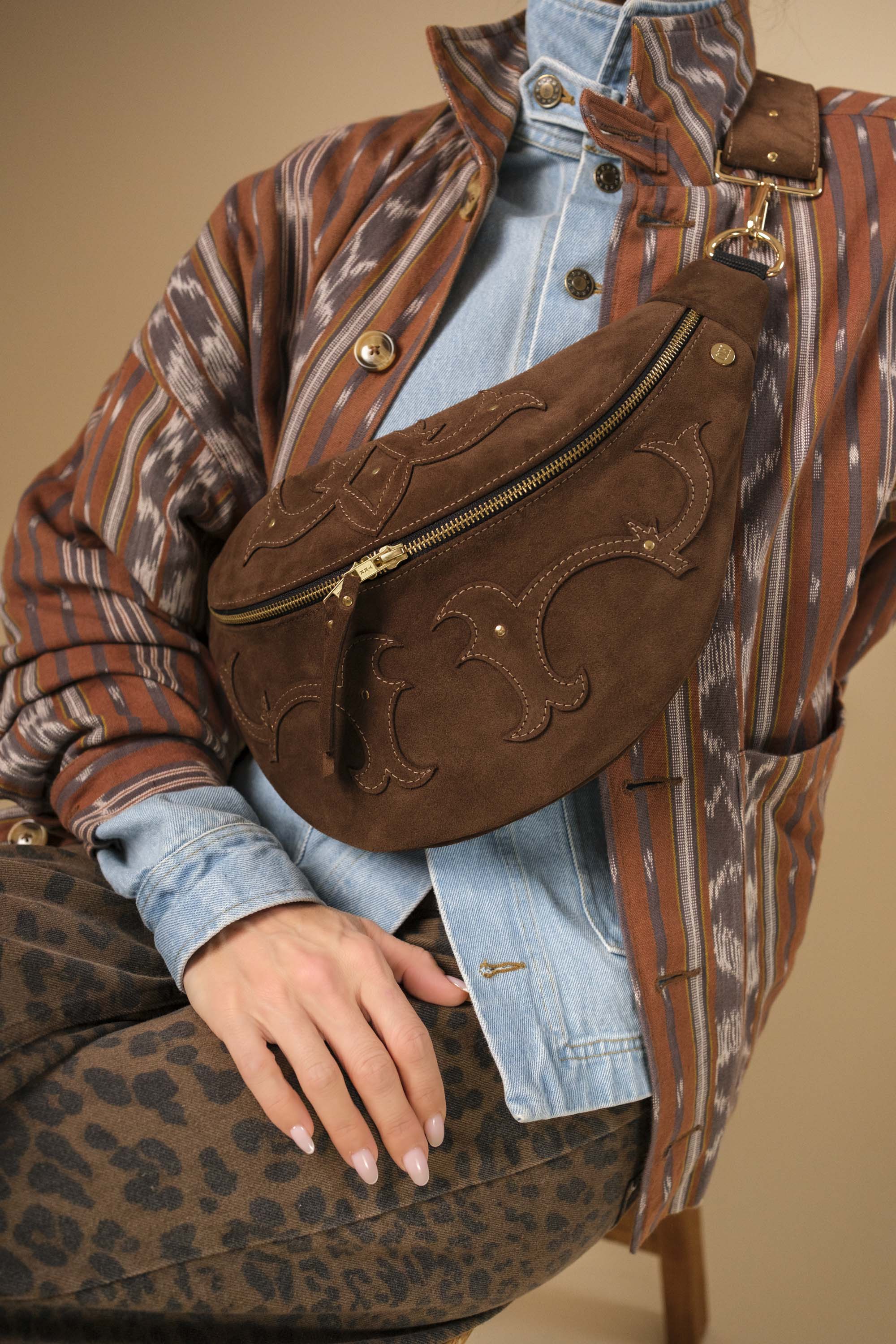 Banane Calamity Cuir Daim Choco