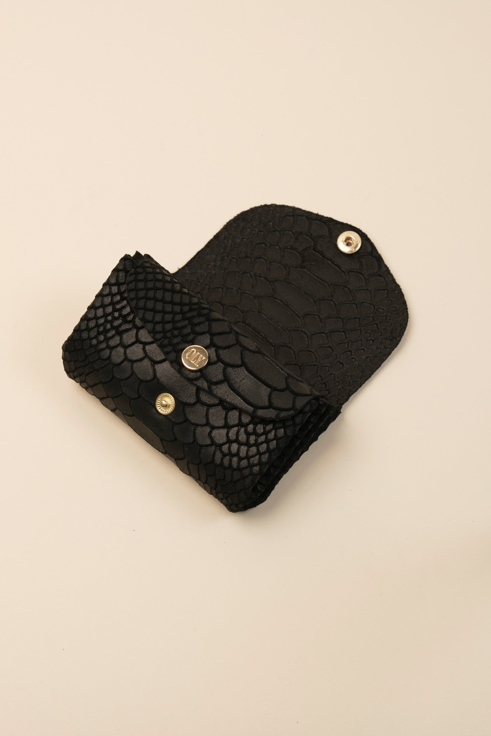 Dodu Cuir Croco Daim Noir