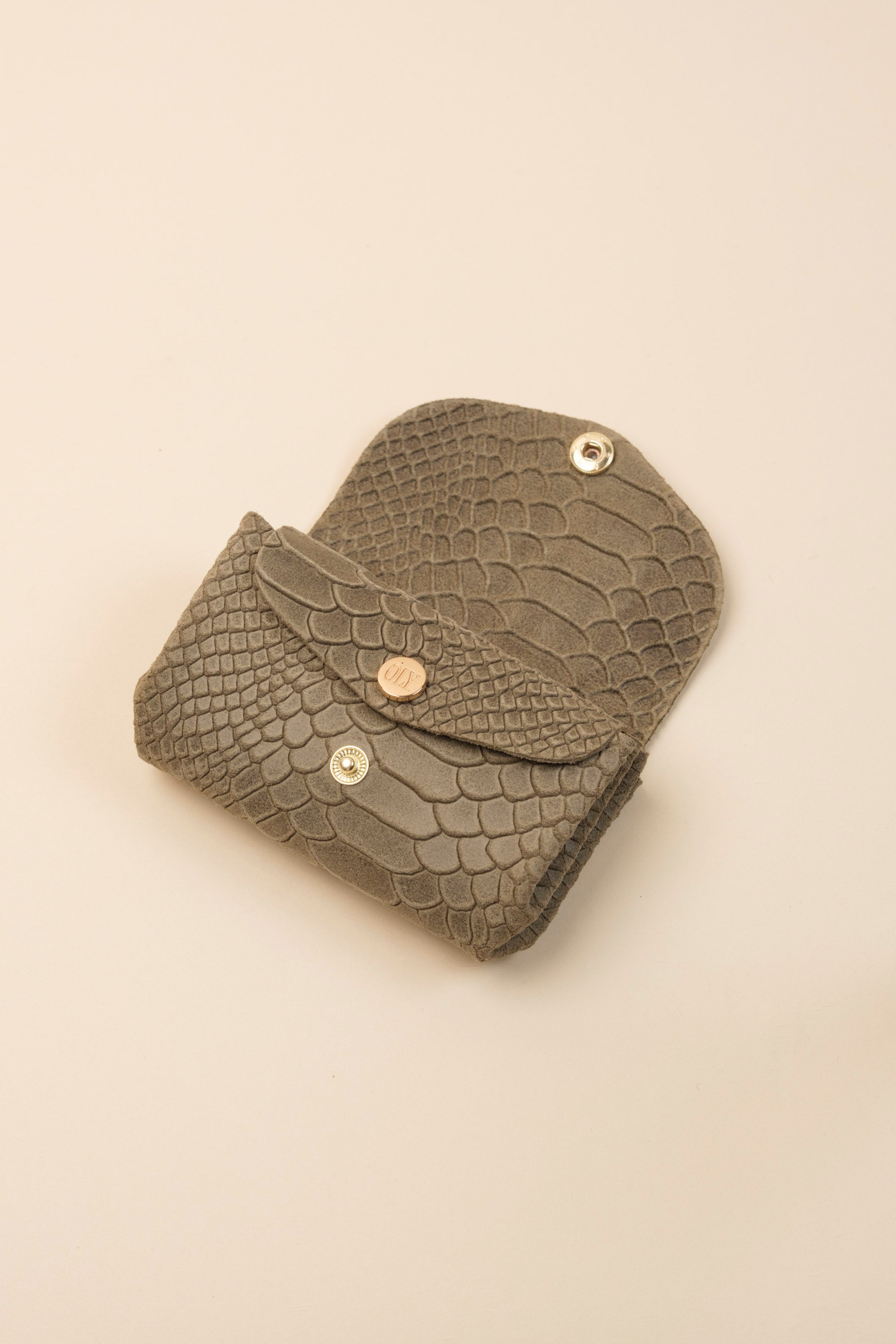 Dodu Cuir Croco Daim Truffe