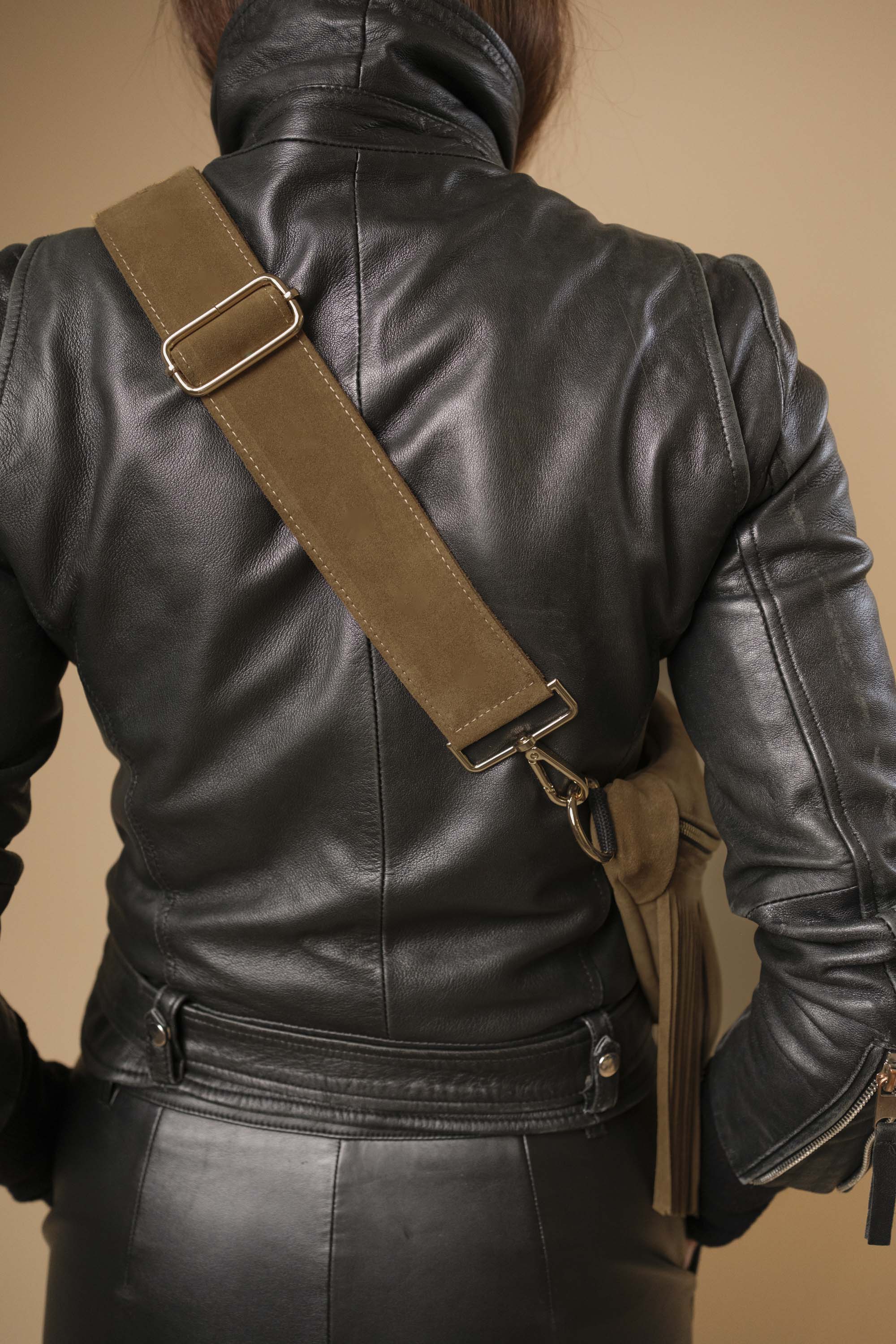 Banane Calamity Cuir Daim Havane