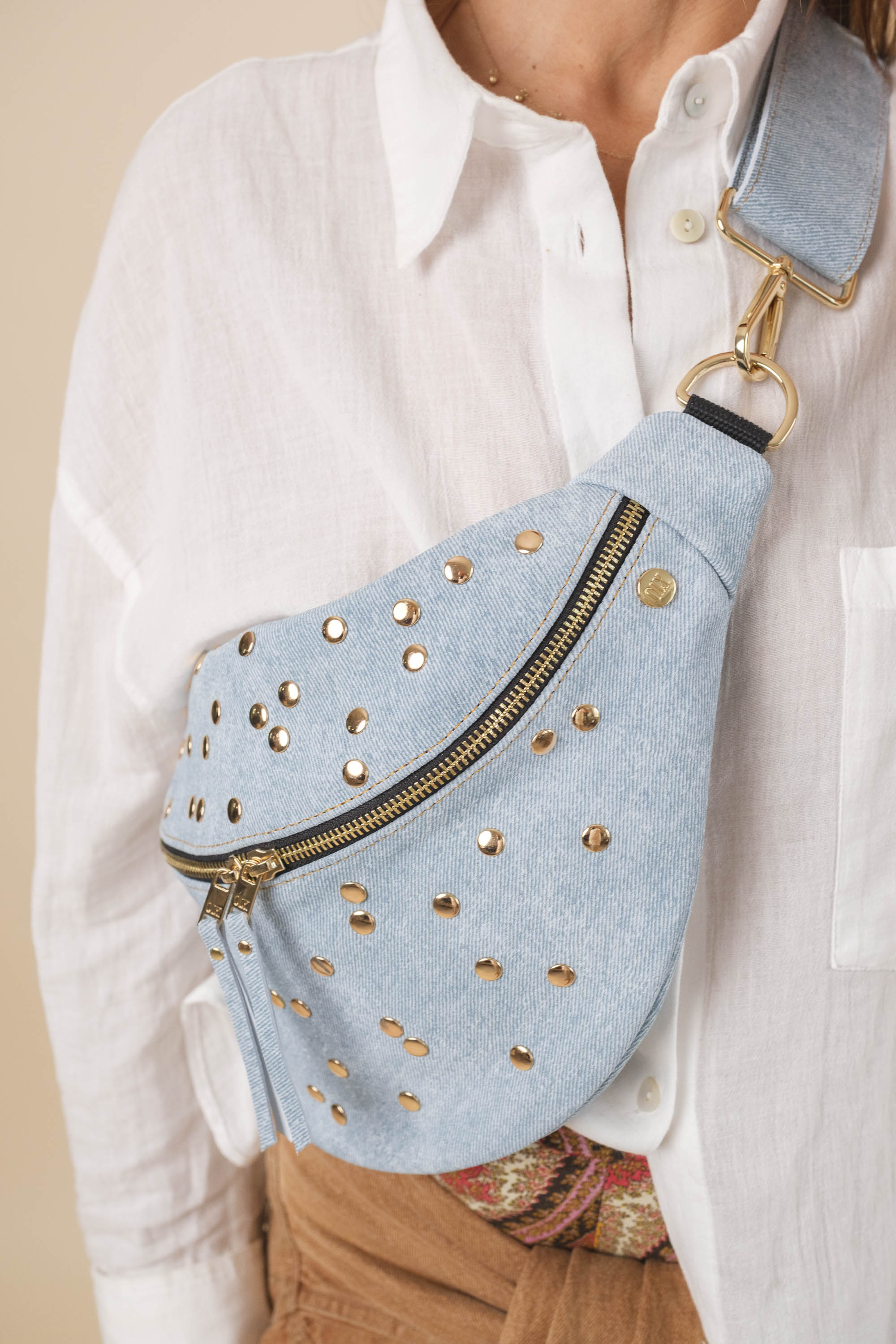 Banane Dotty Cuir Daim Embossé Jean Clair