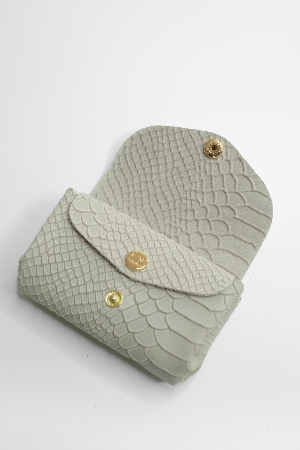 Dodu Cuir Embossé Croco Milk