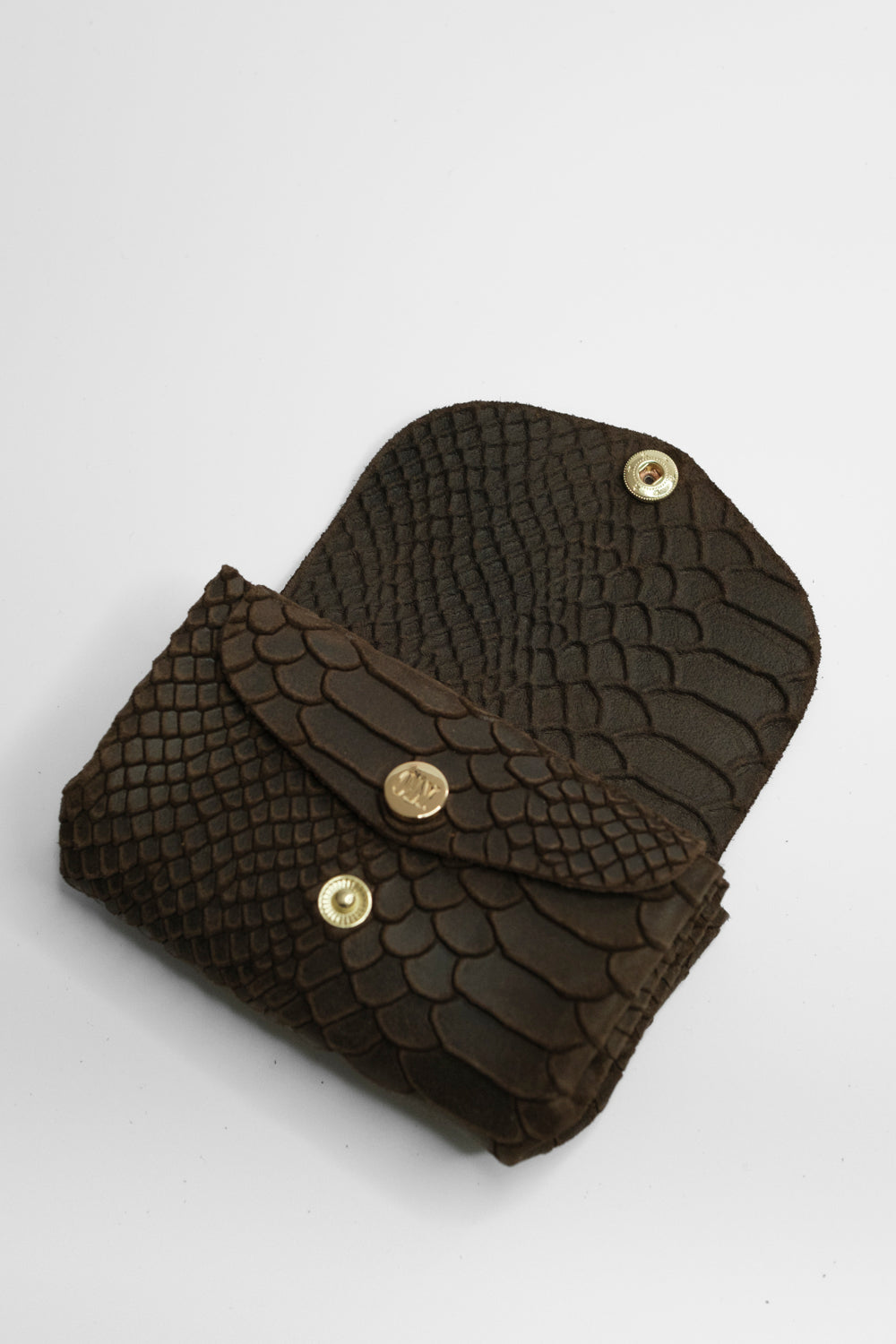 Dodu Cuir Embossé Croco Choco