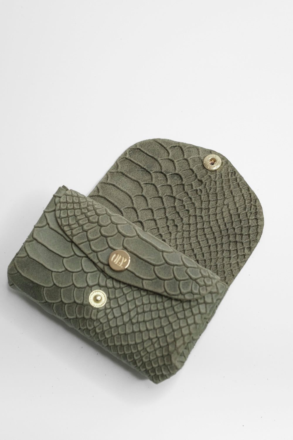 Dodu Cuir Embossé Croco Truffe