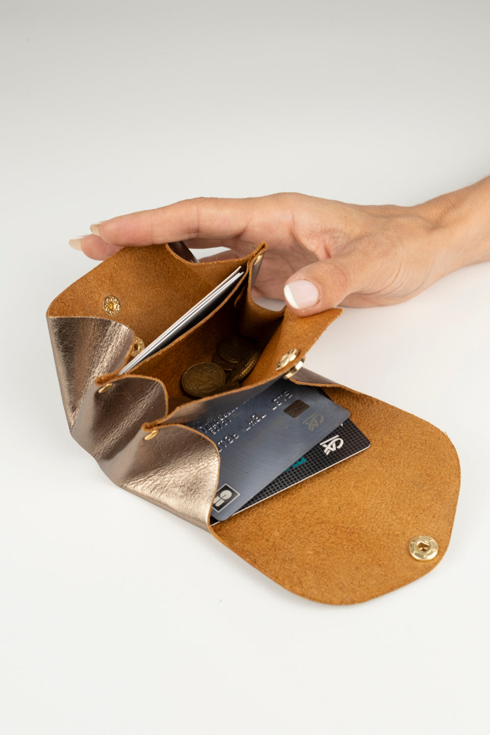 Dodu Cuir Embossé Croco Kaki
