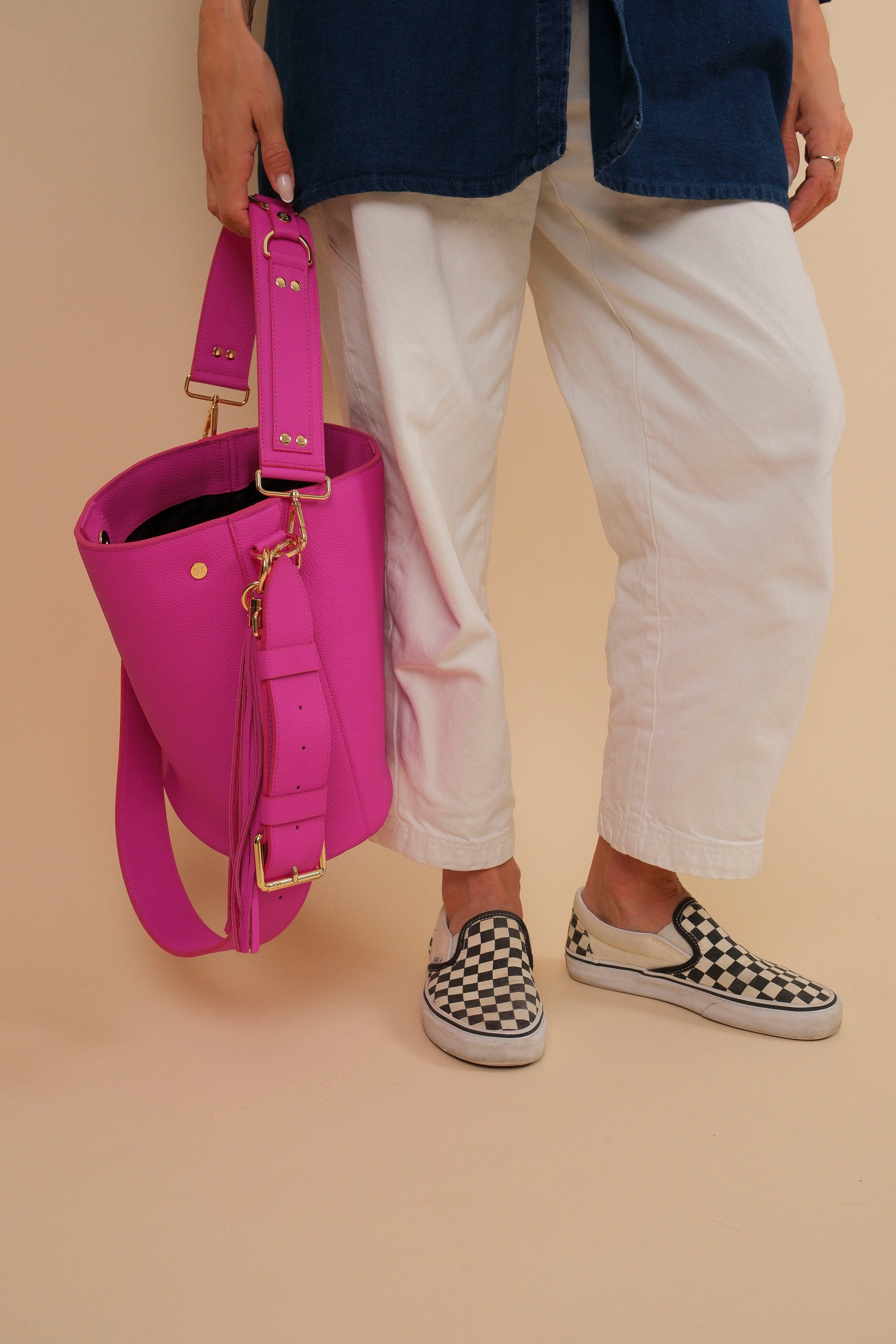 BigLove Cuir Grainé Rose Néon