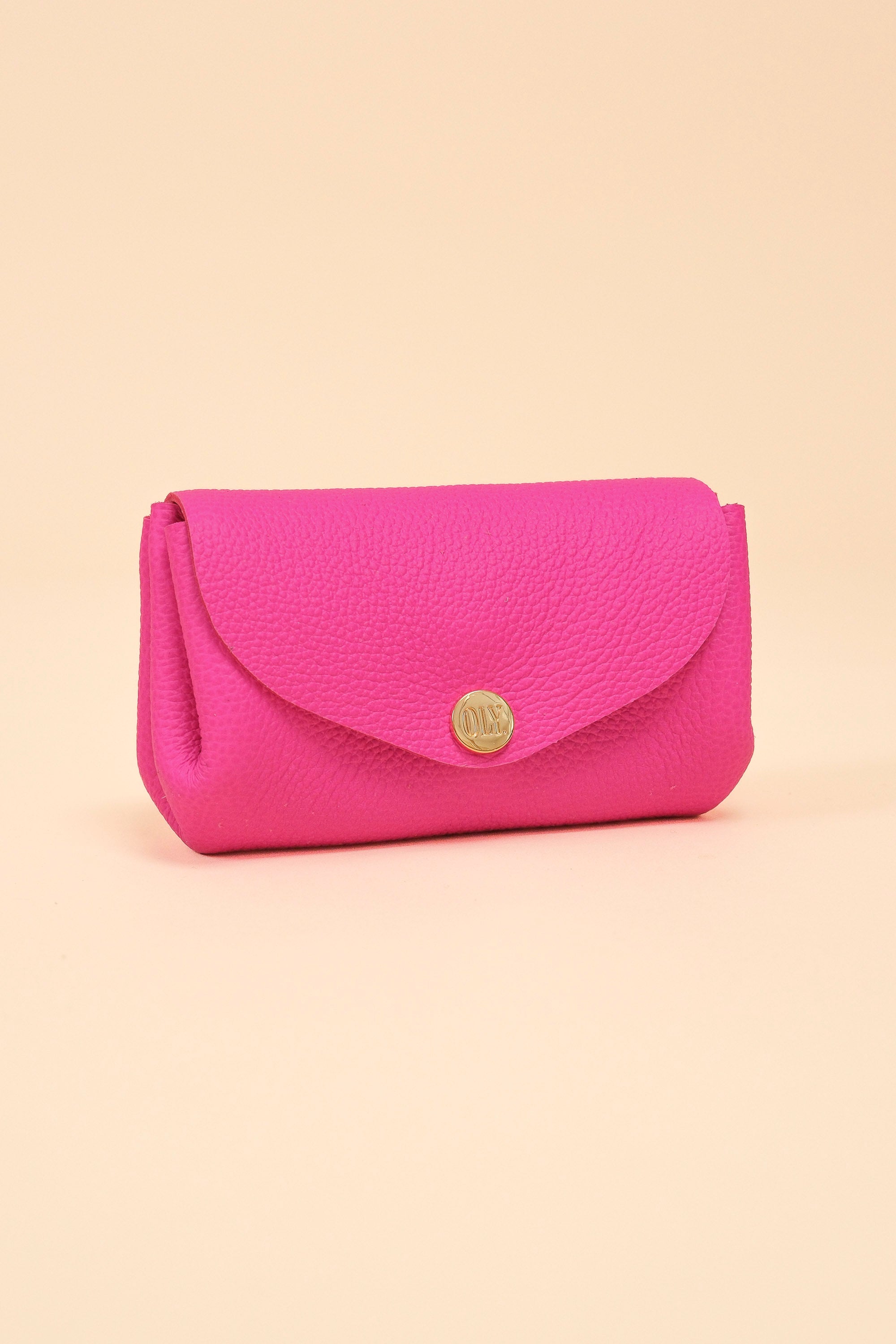 Dodu Cuir Rose Néon Grainé