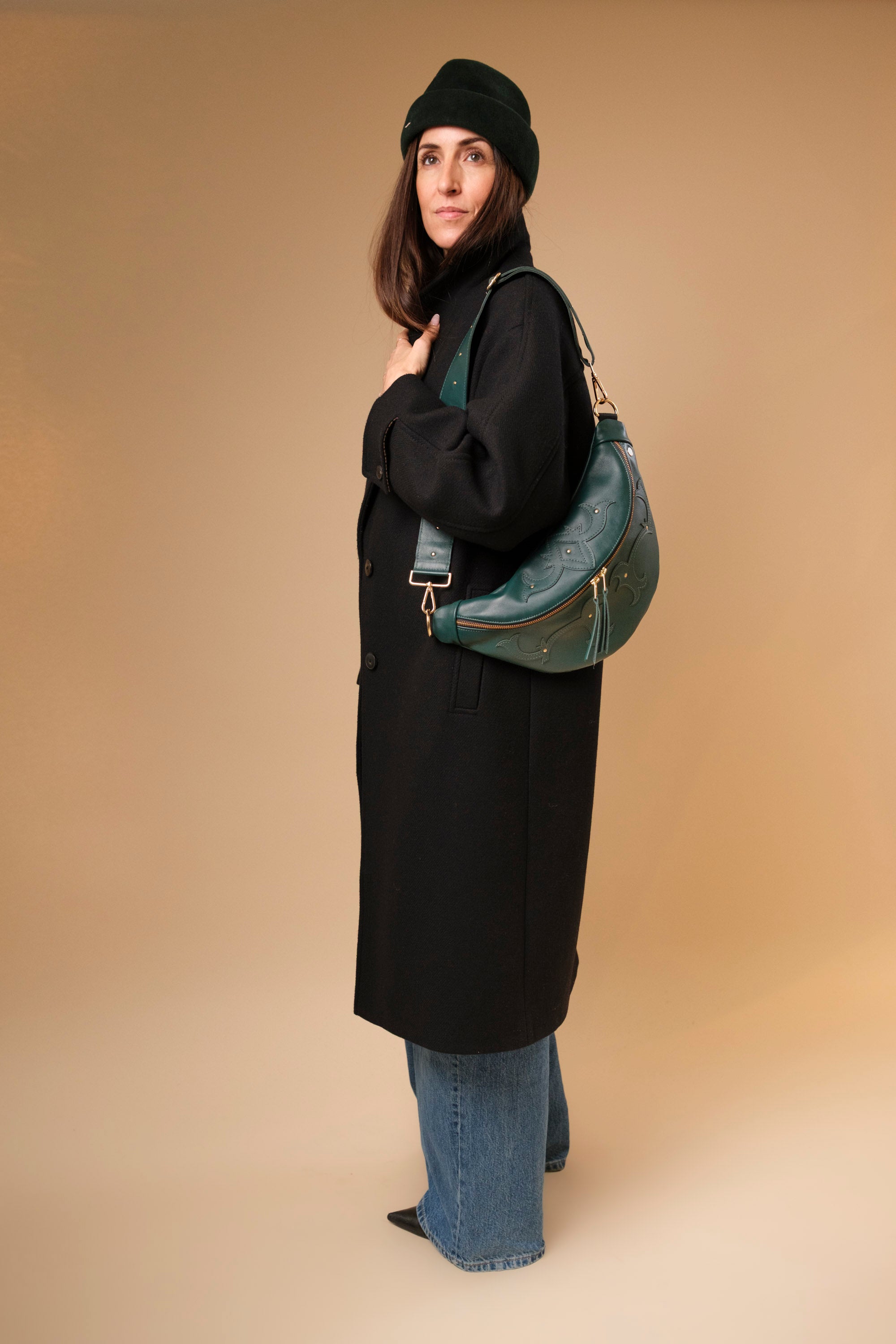 Banane Calamity Cuir Lisse Serpentine