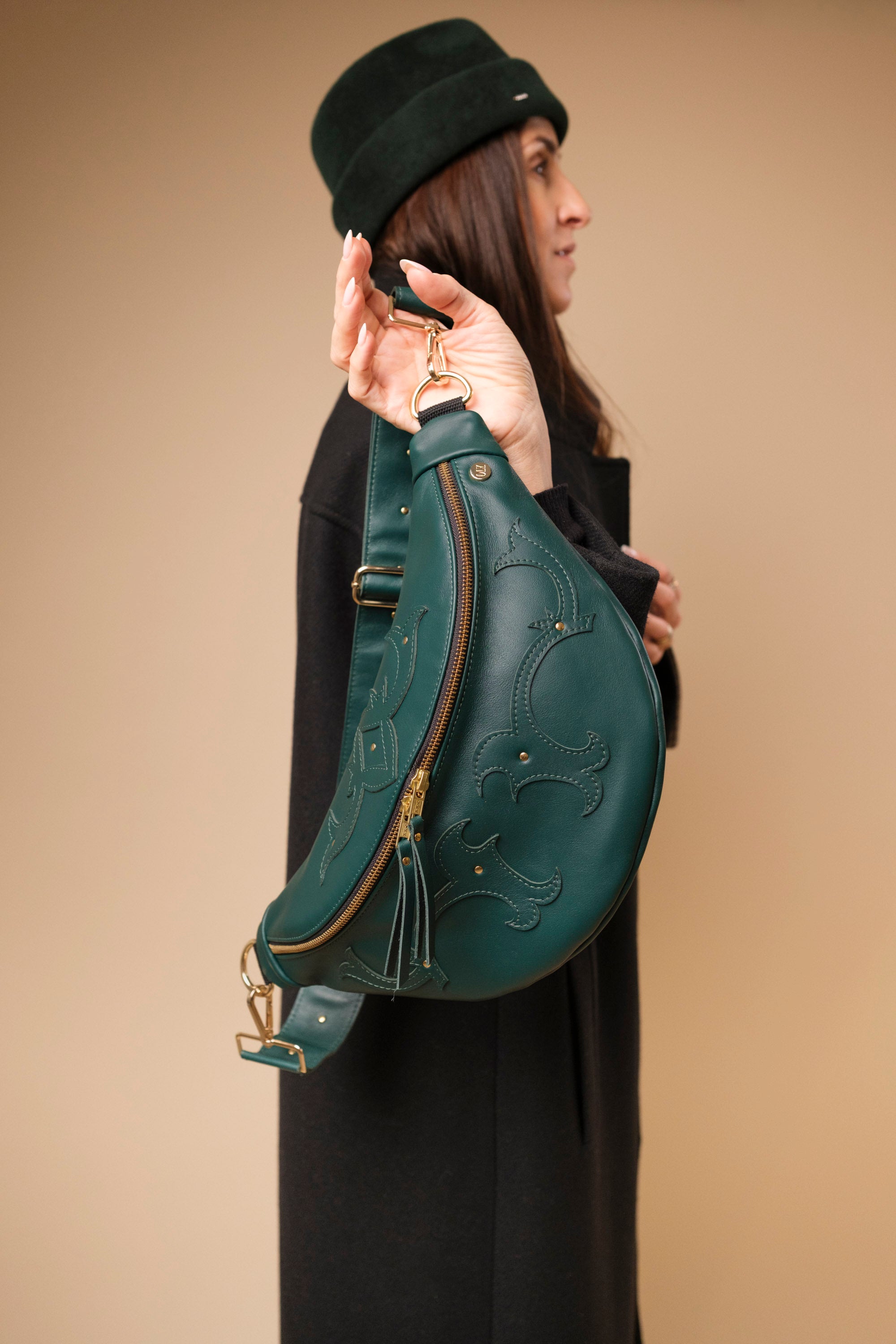 Banane Calamity Cuir Lisse Serpentine