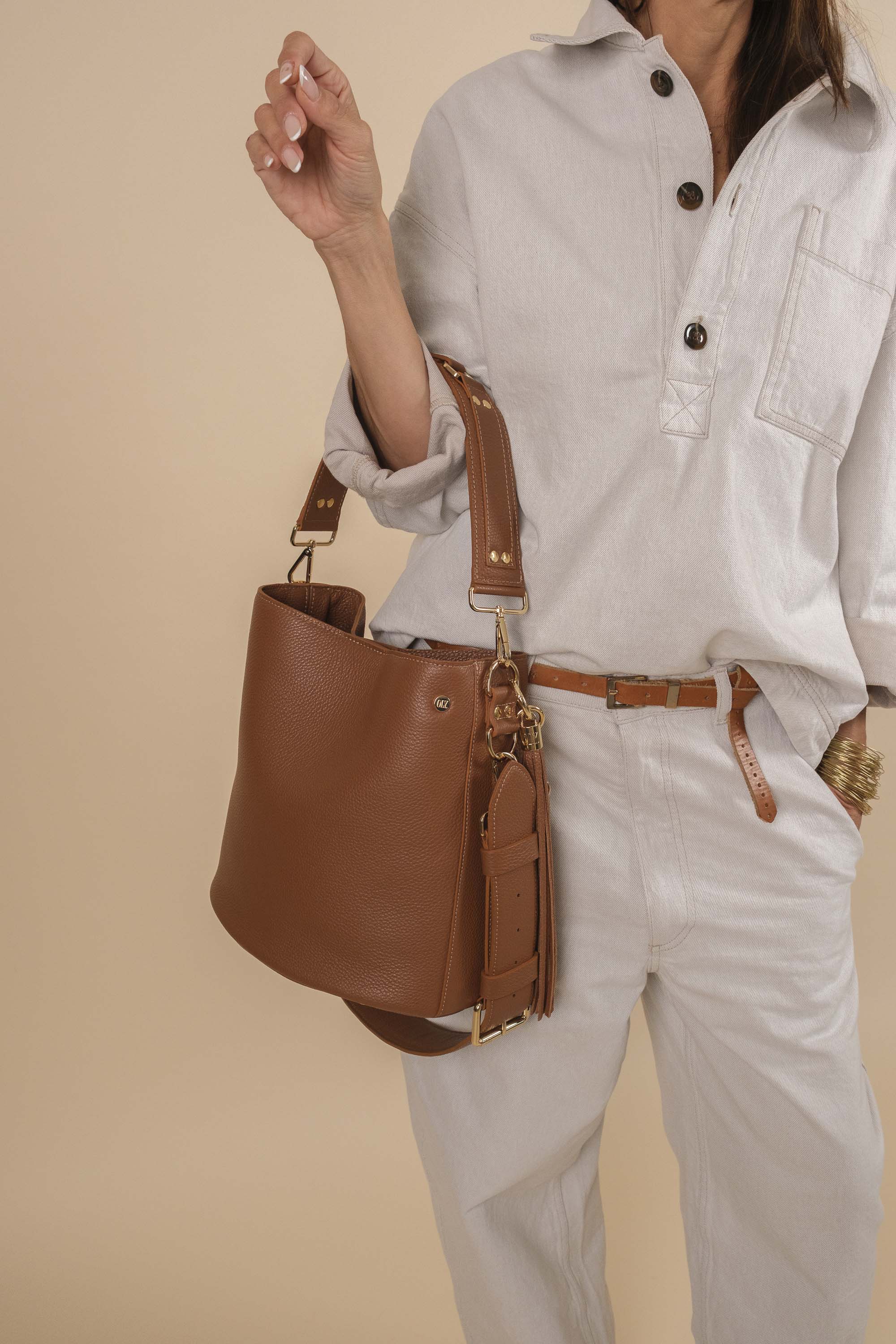 BigLove Cuir Caramel Grainé