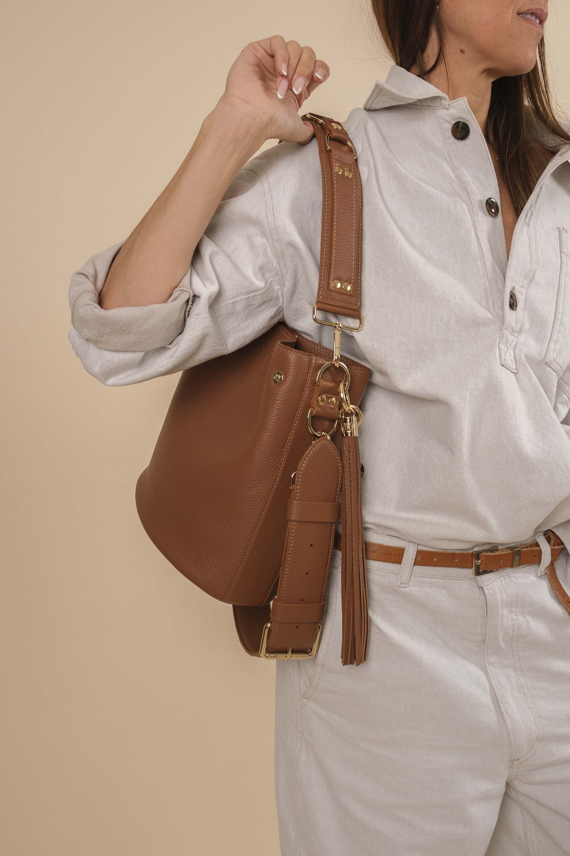 BigLove Cuir Caramel Grainé