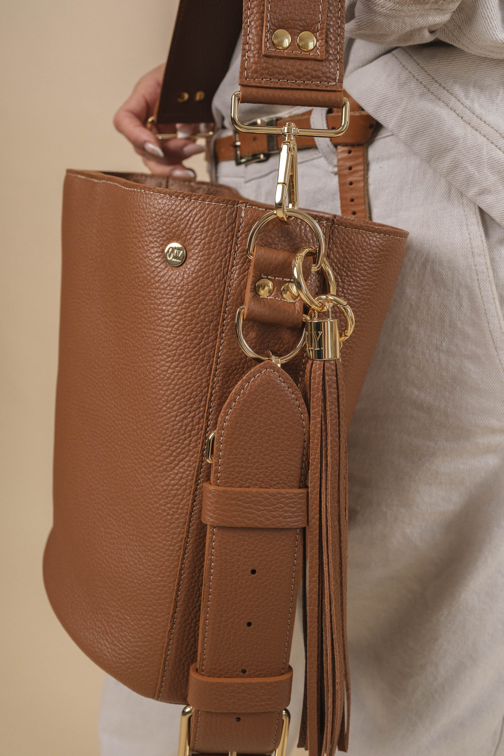 BigLove Cuir Caramel Grainé