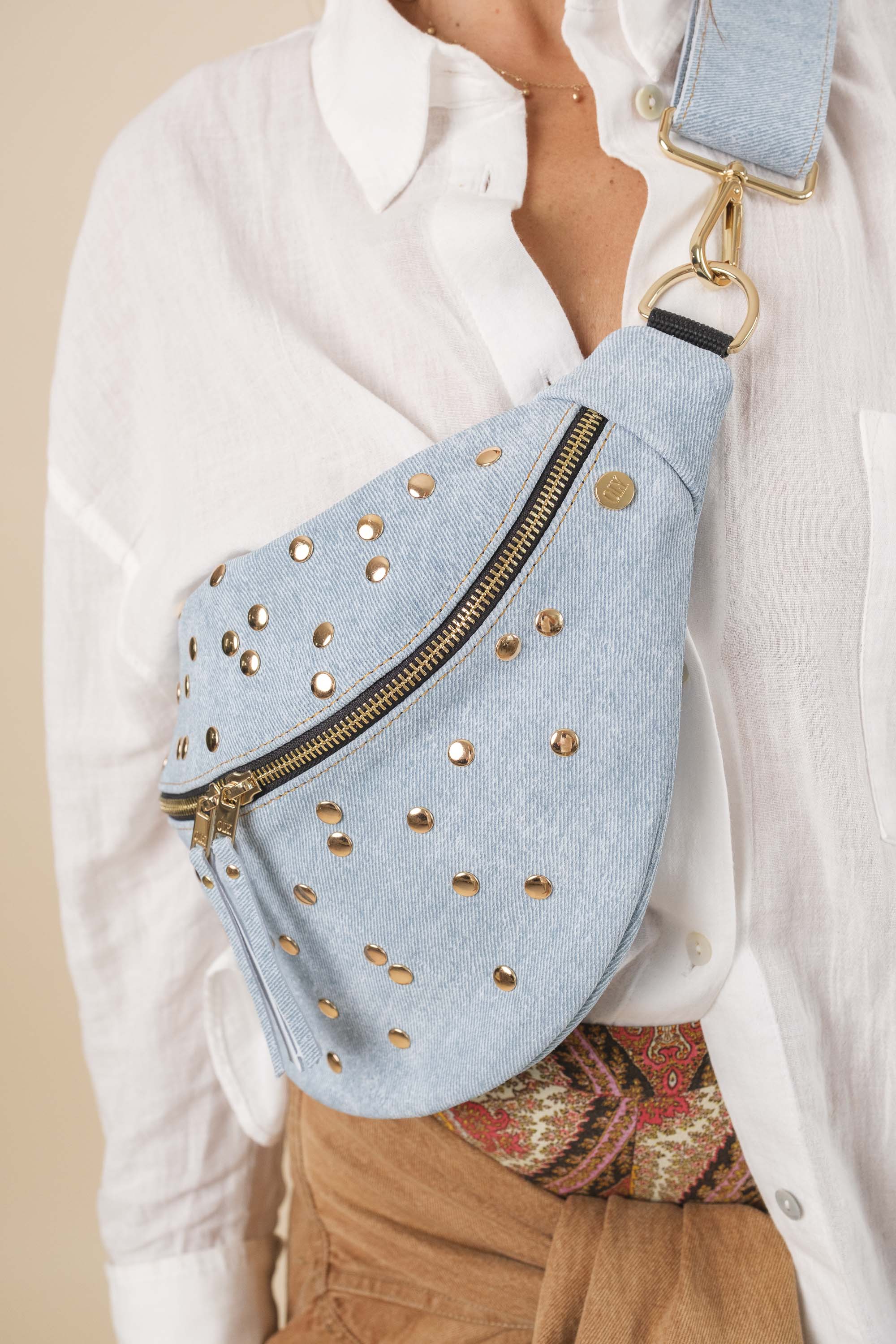 Banane Dotty Cuir Daim Embossé Jean Clair