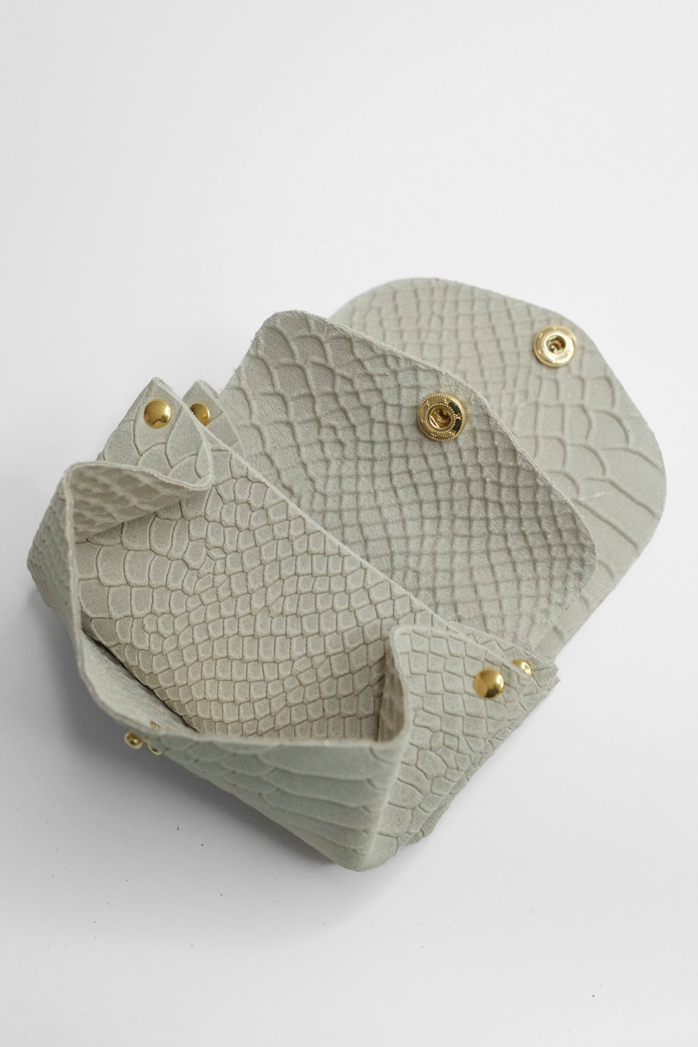 Dodu Cuir Embossé Croco Milk