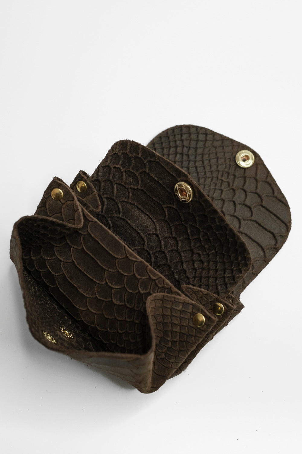 Dodu Cuir Embossé Croco Choco