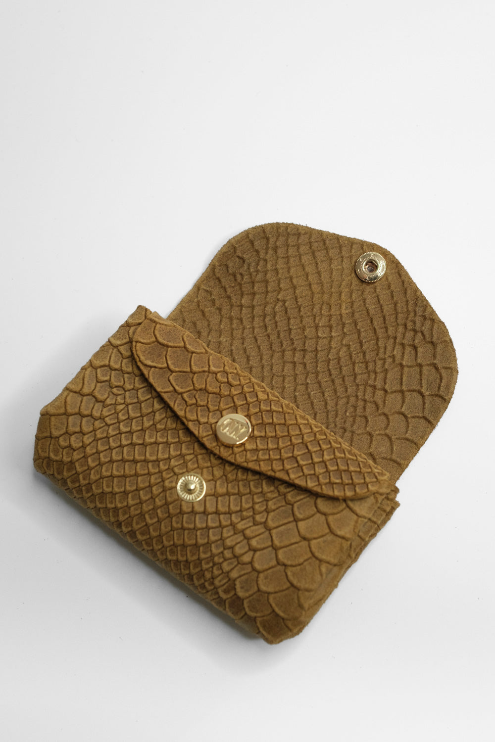 Dodu Cuir Embossé Croco Savane