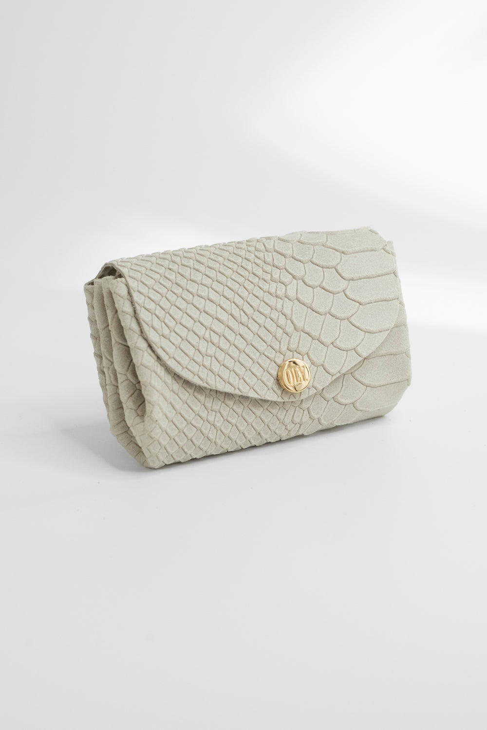 Dodu Cuir Embossé Croco Milk