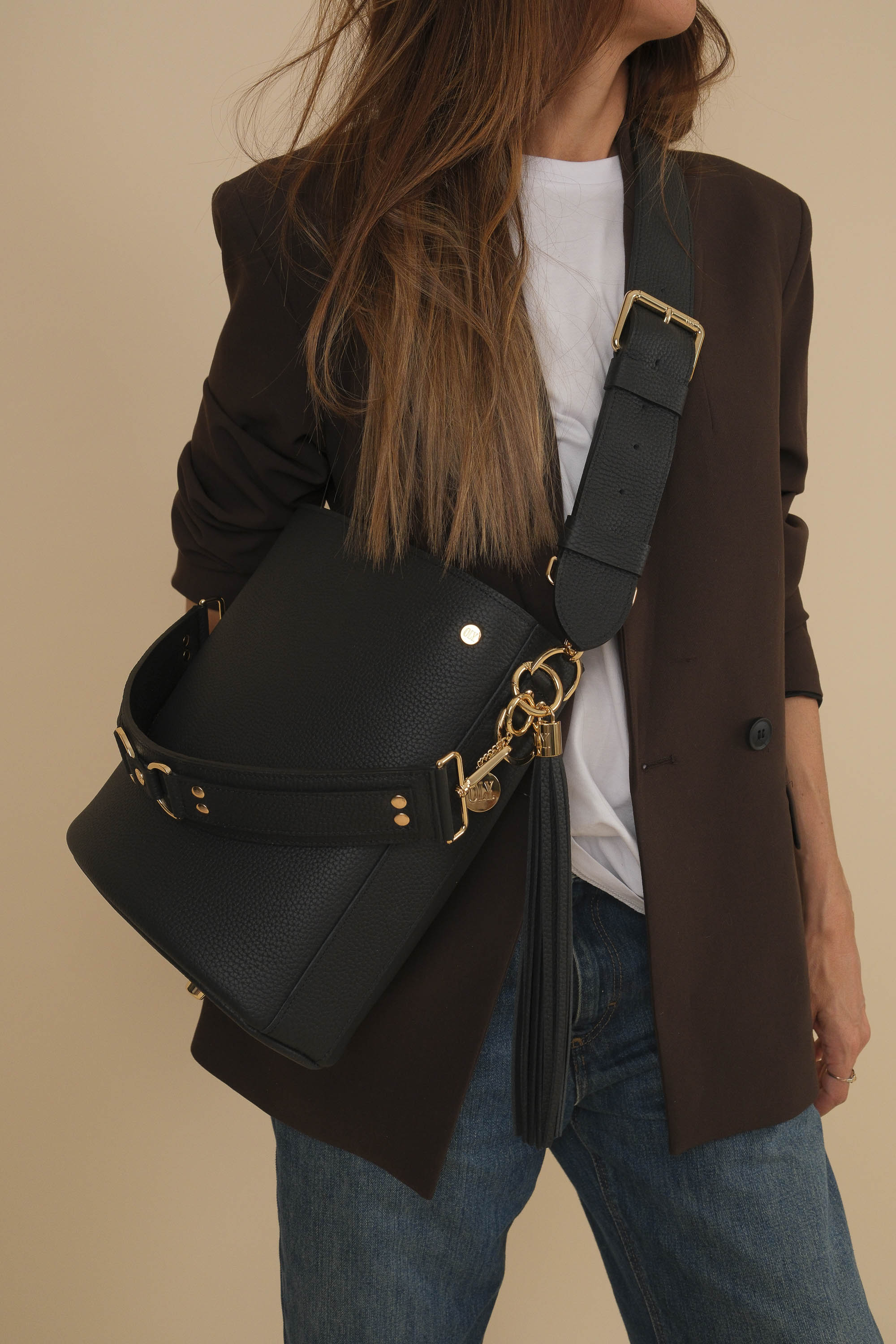 BigLove Cuir Noir Grainé Mat