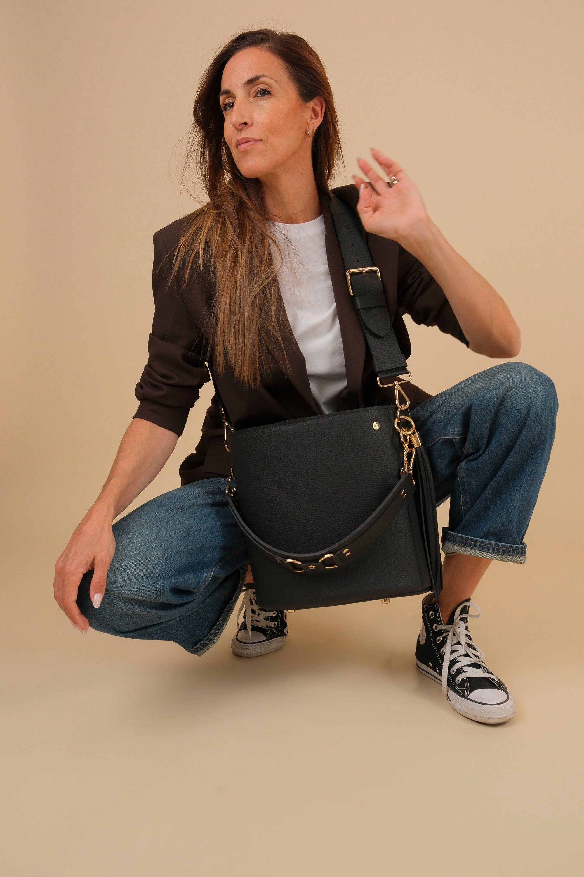 BigLove Cuir Noir Grainé Mat