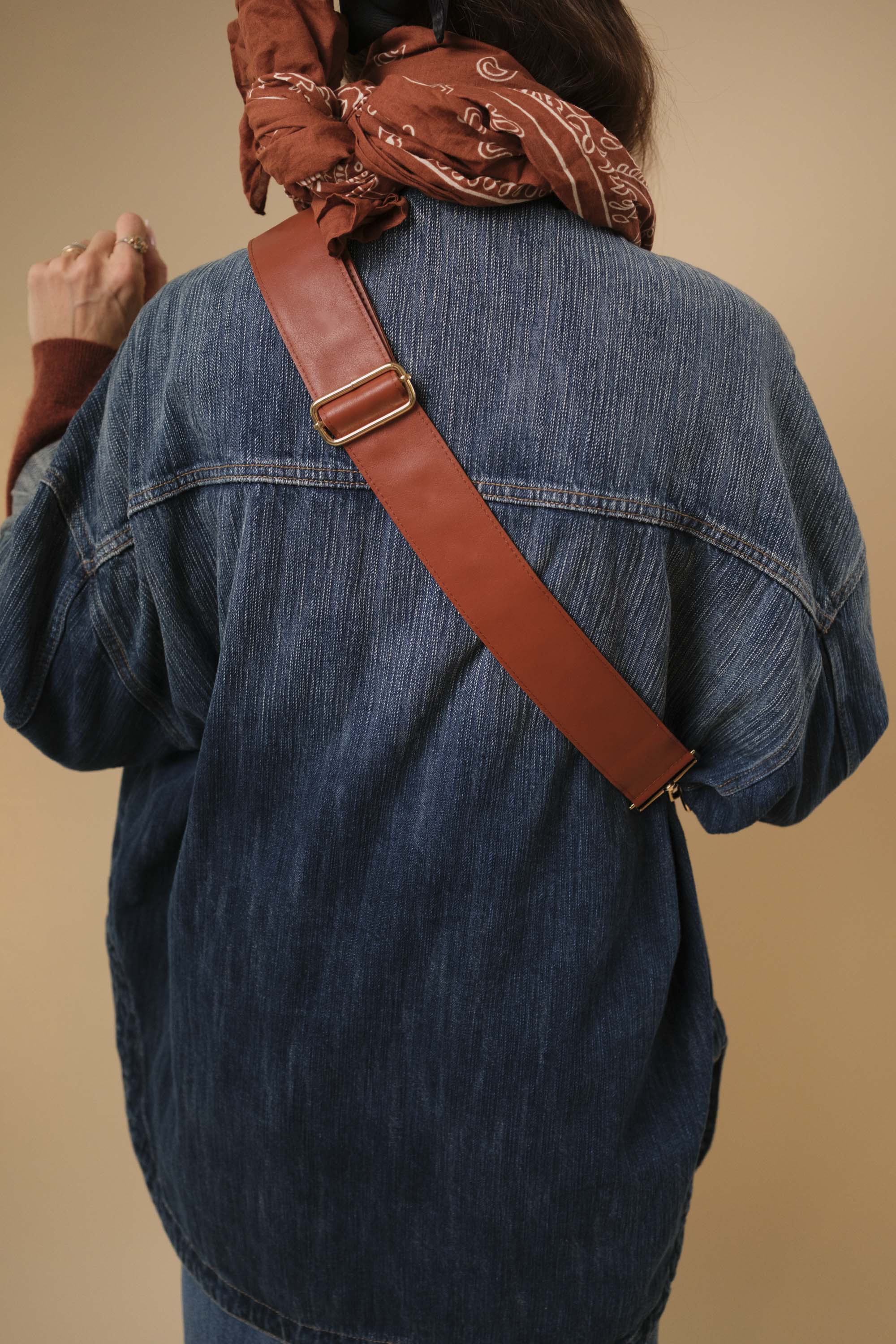 Banane à Frange Cuir Lisse Redskin