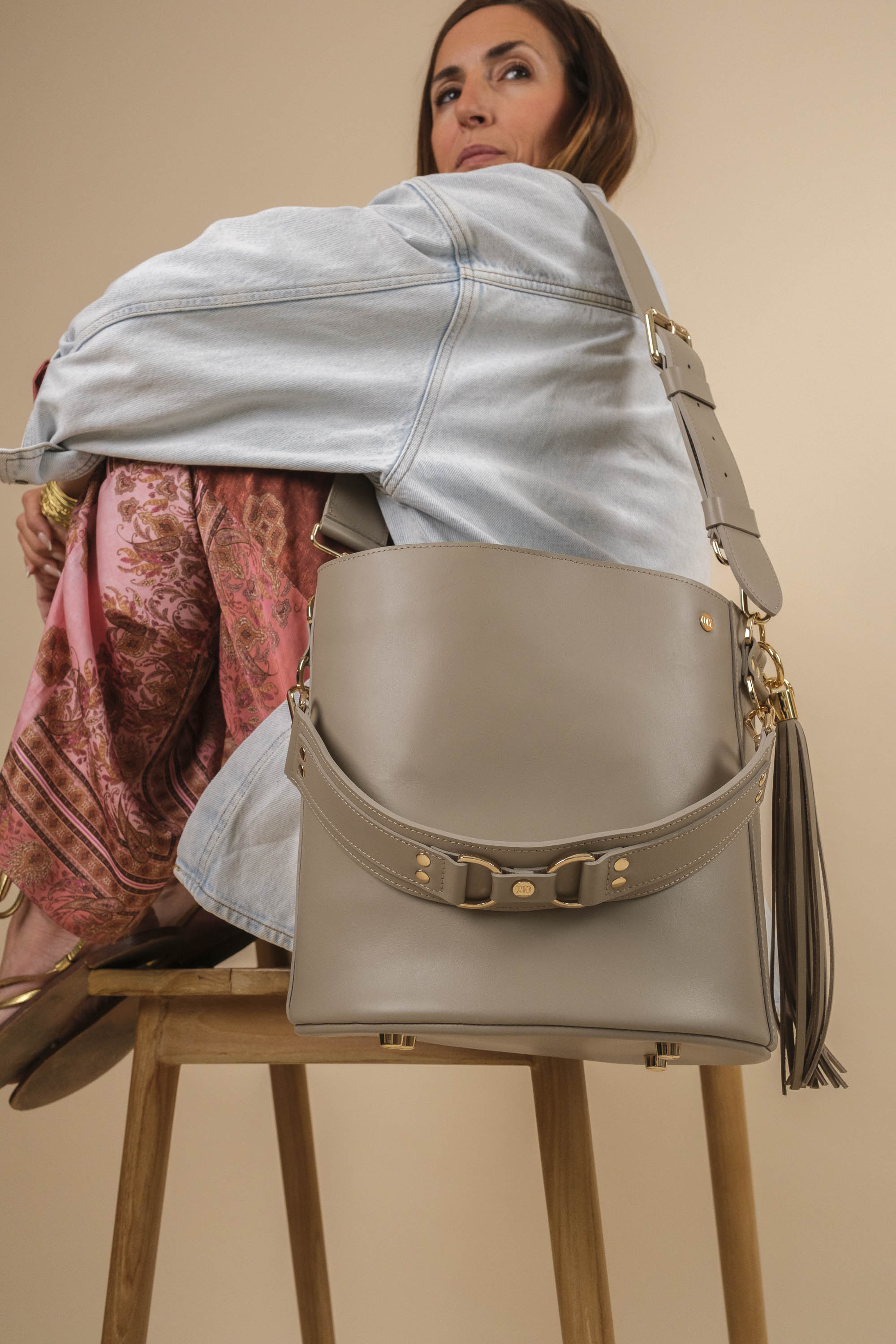 BigLove Cuir Tourterelle