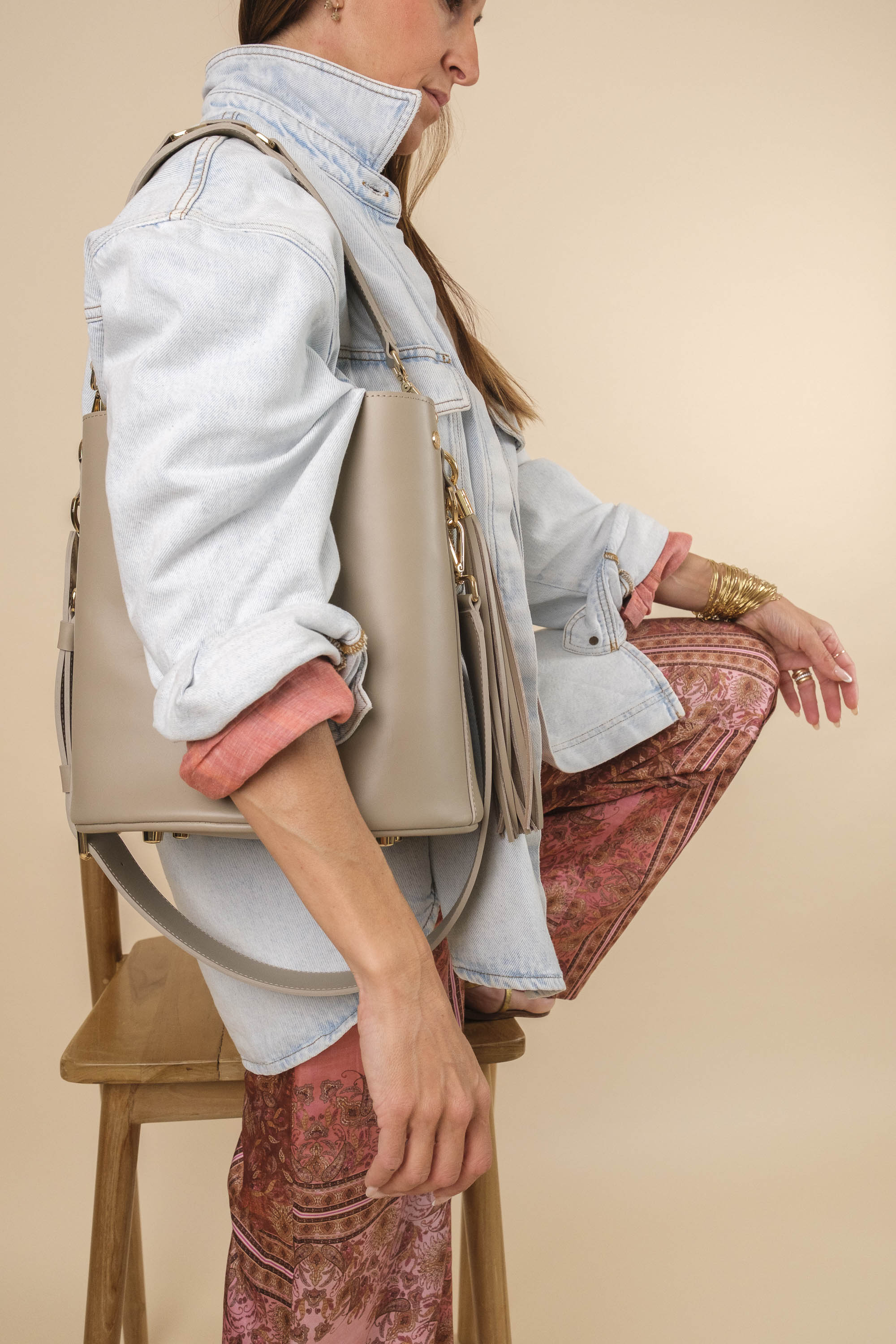 BigLove Cuir Tourterelle