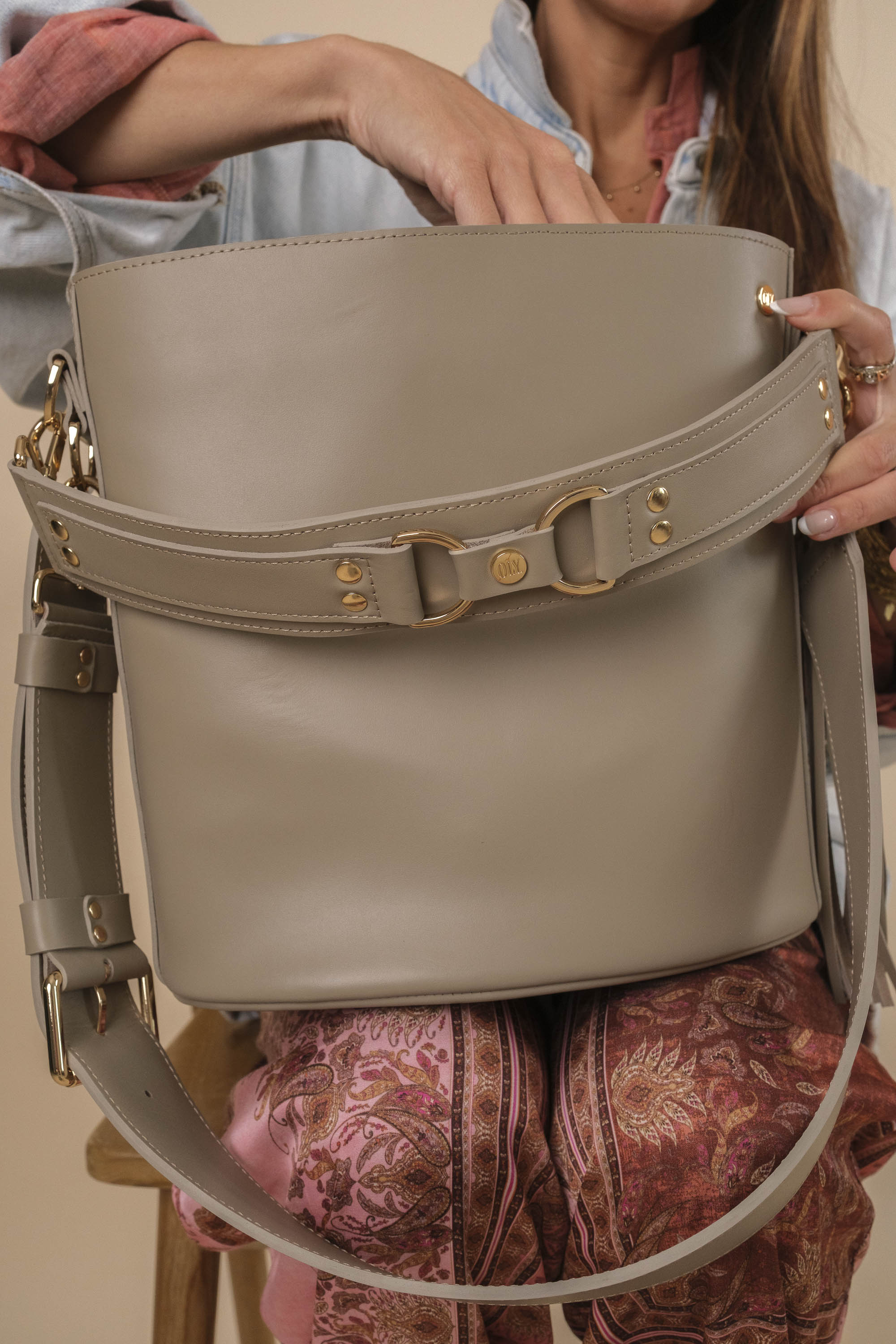 BigLove Cuir Tourterelle