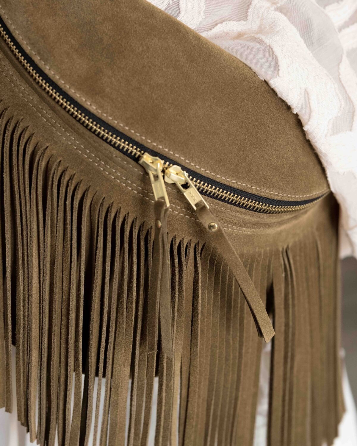 BANANE CUIR - HAVANE À FRANGES – Image 5
