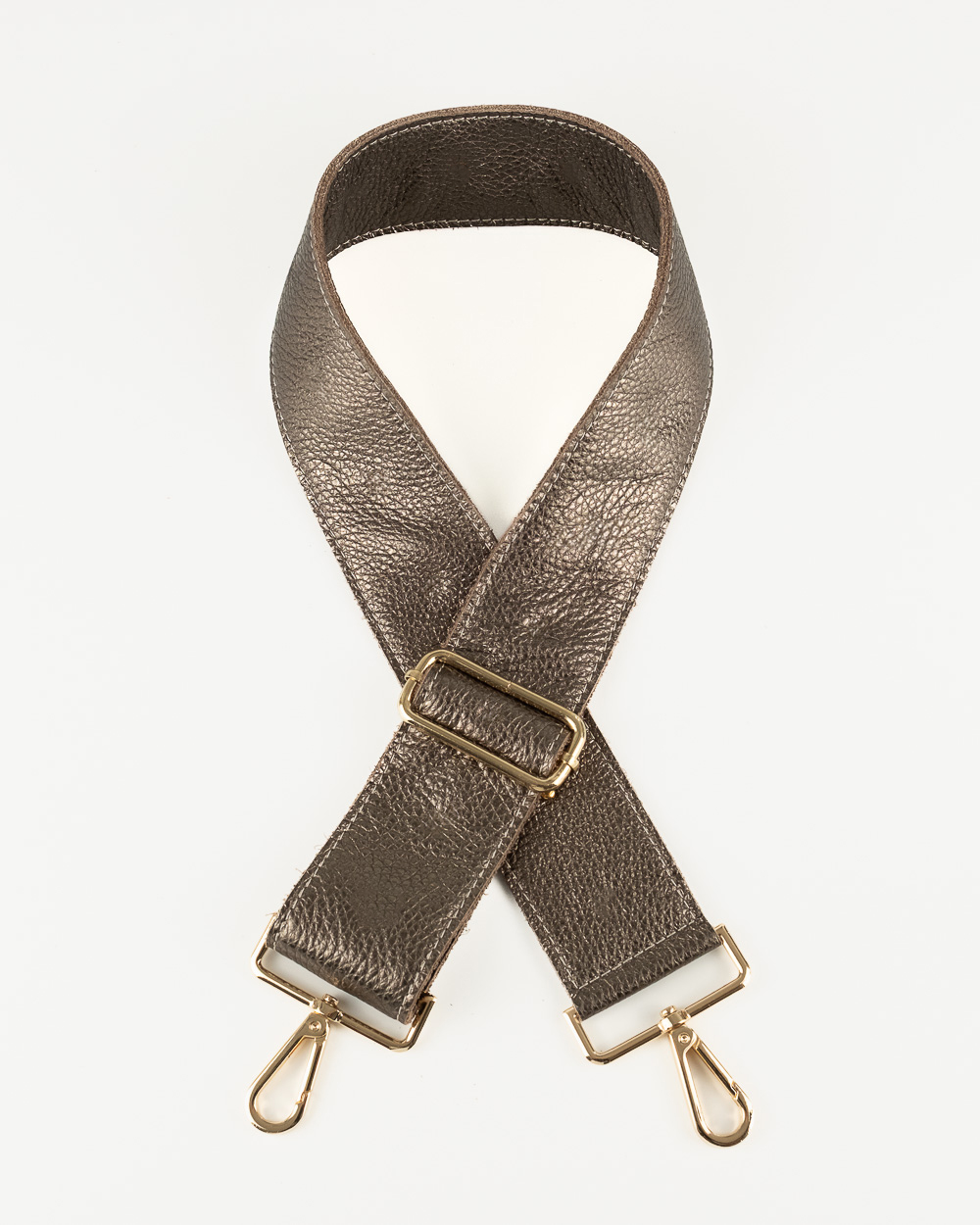 Sangle Cuir Bronzo Grainé